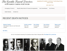 Tablet Screenshot of fitz-geraldsfuneraldirectors.com